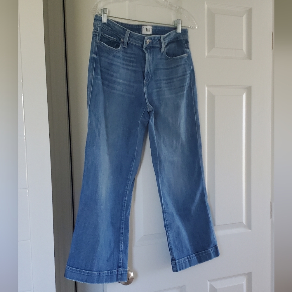 Paige Nellie High Rise Wide Leg Jeans 28